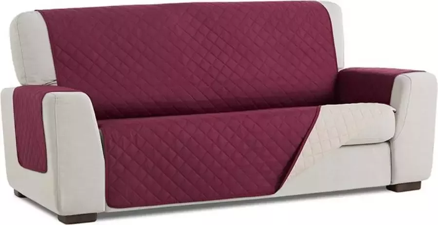 Belmarti Duo quilt Bankbeschermer 180cm breed Paars Twee kanten te gebruiken OekoTex keurmerk