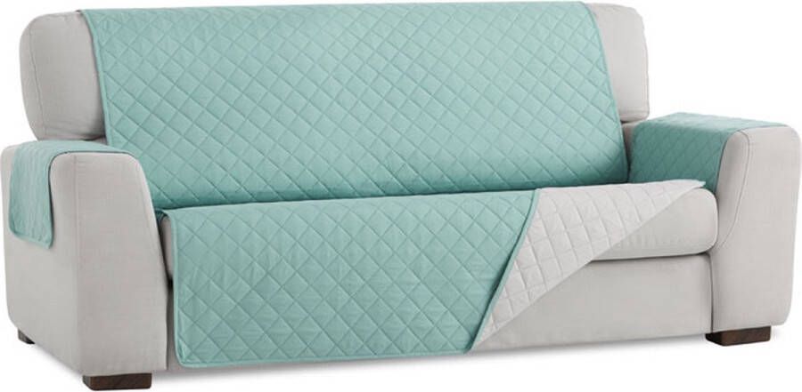 Belmarti Sweet Duo quilt Bankbeschermer 200cm breed Jade Twee kanten te gebruiken OekoTex keurmerk