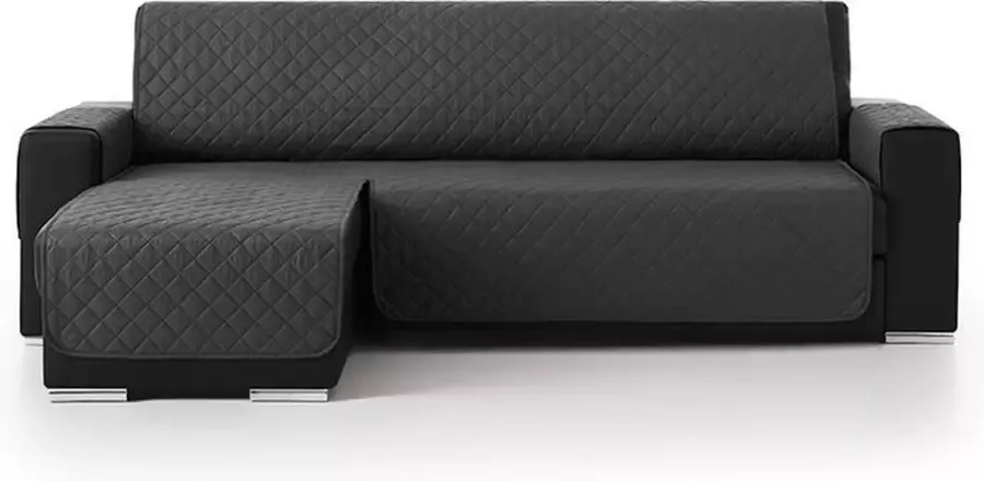 Belmarti Bankbeschermer Duo Chaise Longue 200cm breed Grijs – dik geweven stof voor extra comfort en duurzaamheid – Ideaal voor gezinnen met huisdieren – Premium kwaliteit