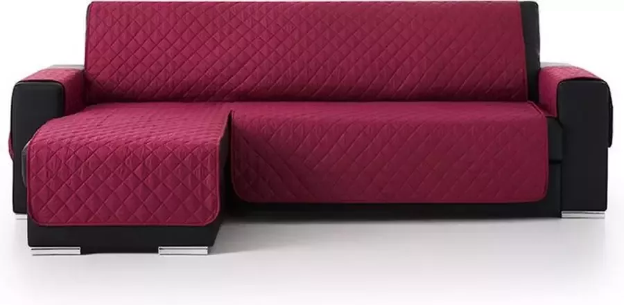 Belmarti Bankbeschermer Duo Chaise Longue 200cm breed Paars – Gevoerde stof voor extra comfort en duurzaamheid – Ideaal voor gezinnen met huisdieren – Premium kwaliteit