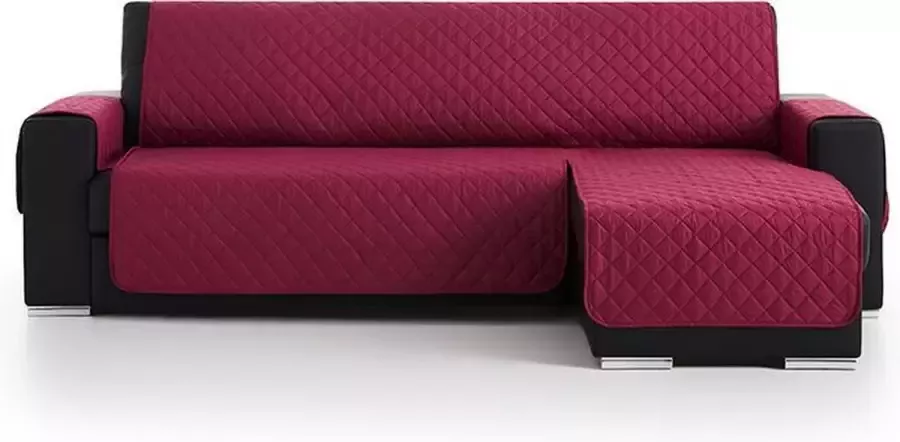 Belmarti Bankbeschermer Duo Chaise Longue Paars Rechts 200cm breed Bankhoes van zacht microvezel voor optimaal comfort Bescherm hoes voor hoekbanken