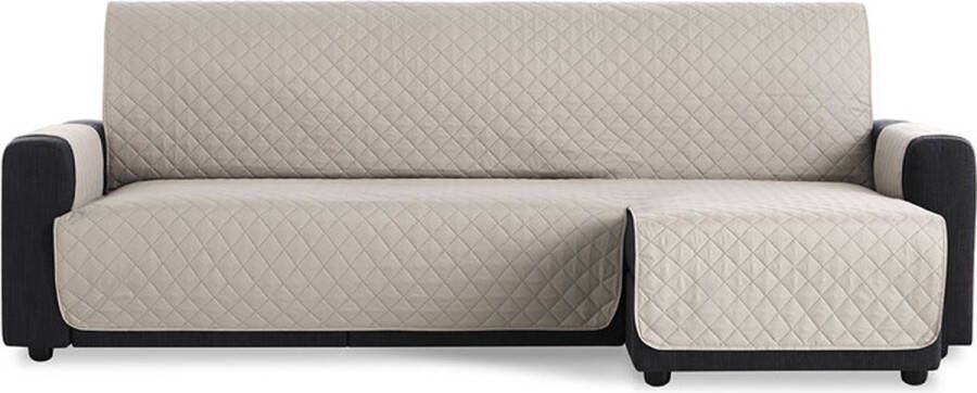 Belmarti Duo quilt Chaise Longue rechts Bankbeschermer 240cm breed Linnen OekoTex keurmerk
