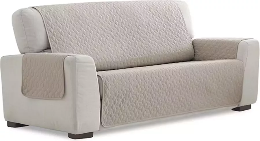 Belmarti Fauteuilbeschermer Geo Quilt 55cm breed Linnen Teflon beschermlaag Anti-slip onderkant