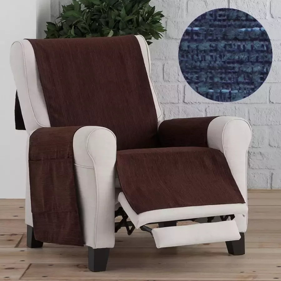 Belmarti Fauteuilbeschermer Kioto 55cm breed Blauw