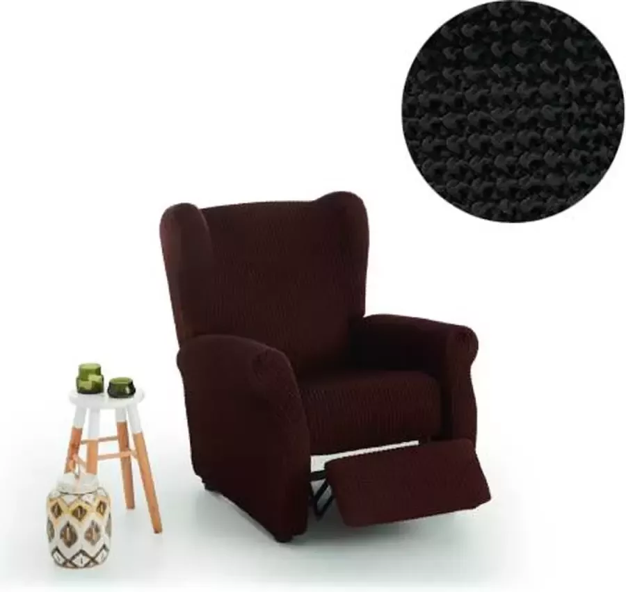 Belmarti Hoes voor relaxstoel met beweegbare voet Zwart 65-90cm breed
