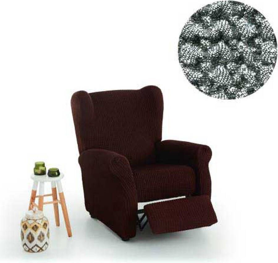 Belmarti Hoes voor relaxstoel met beweegbare voet Zwart-Wit 65-90cm breed