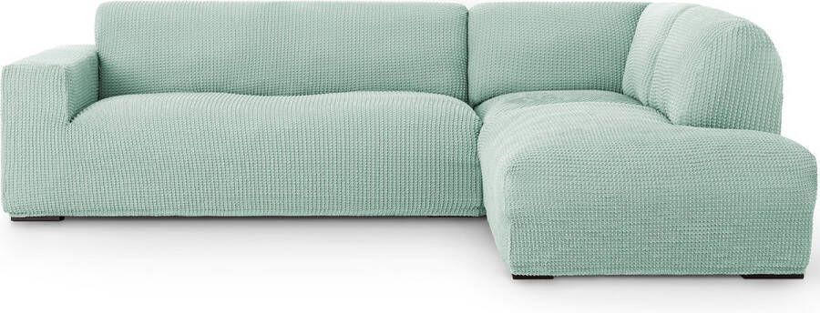 Belmarti Bankhoes Milos Hoek Chaise Longue Rechts Mint Elastisch & Antistatisch Bankhoezen voor hoekbank