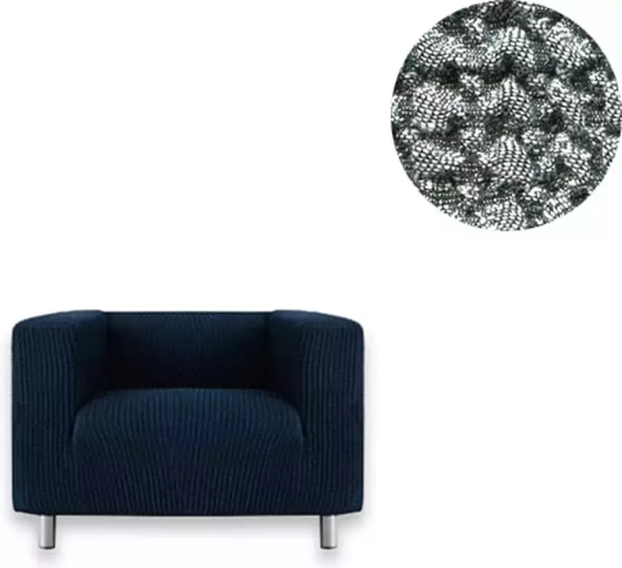 Belmarti Bankhoes Milos hoge armleuning 70cm tot 110cm breed Donkergrijs Extreme Stretch stof Anti-statische Bankhoezen Premium kwaliteit - Foto 2