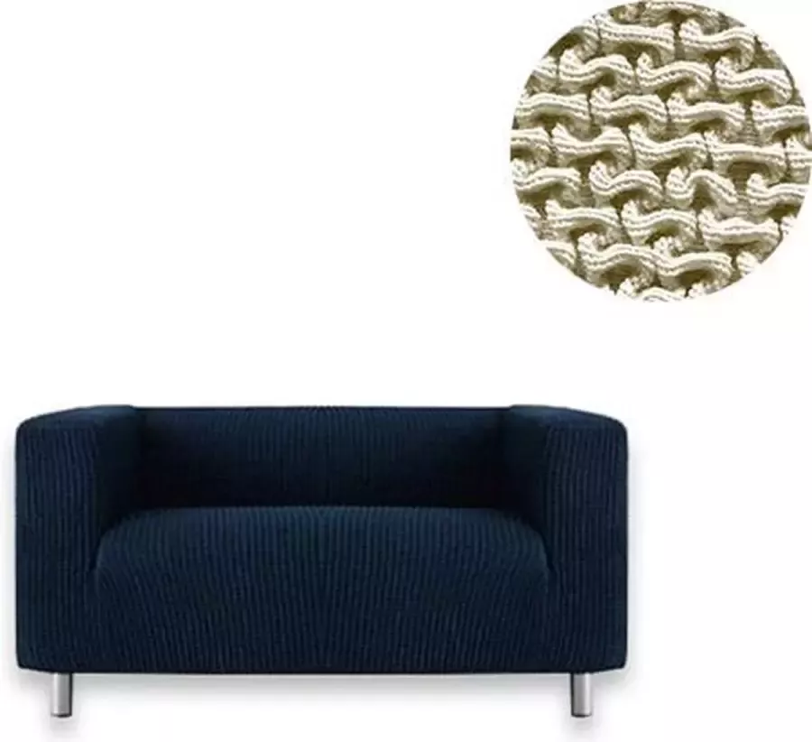 Belmarti Milos Bankhoes met hoge armleuning Ivoor 170-190cm Extreme stretch Beste kwaliteit bankhoezen