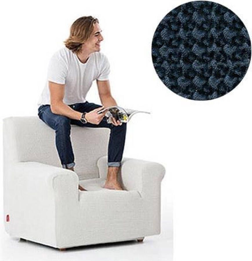Belmarti Milos Stoelhoes voor Fauteuil 70-110cm Marineblauw Fauteuil hoes stretch Fauteuil beschermer