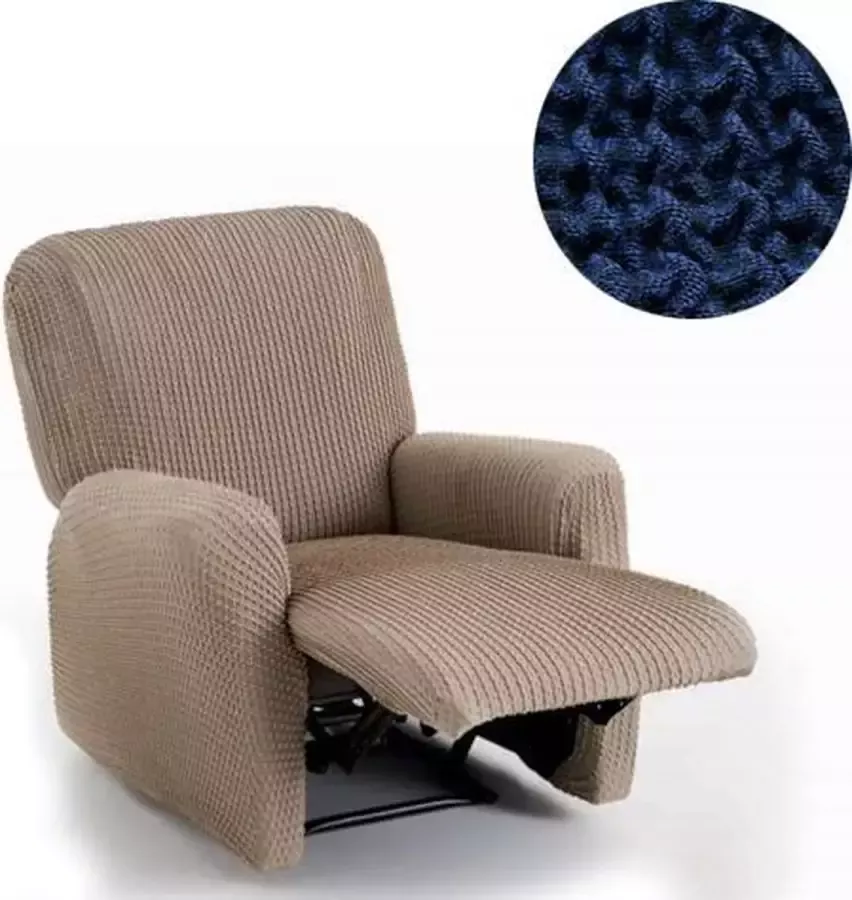 Belmarti Milos Stoelhoes voor uw relax fauteuil 60cm tot 85cm breed Blauw
