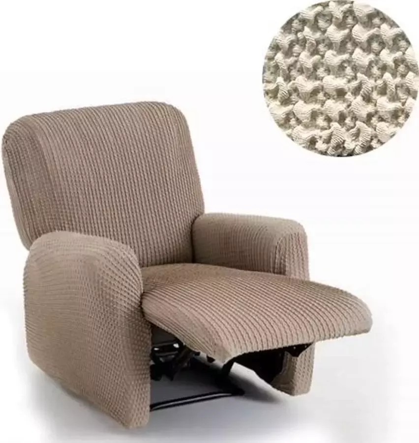 Belmarti Milos Stoelhoes voor uw relax fauteuil 60cm tot 85cm breed Ivoor