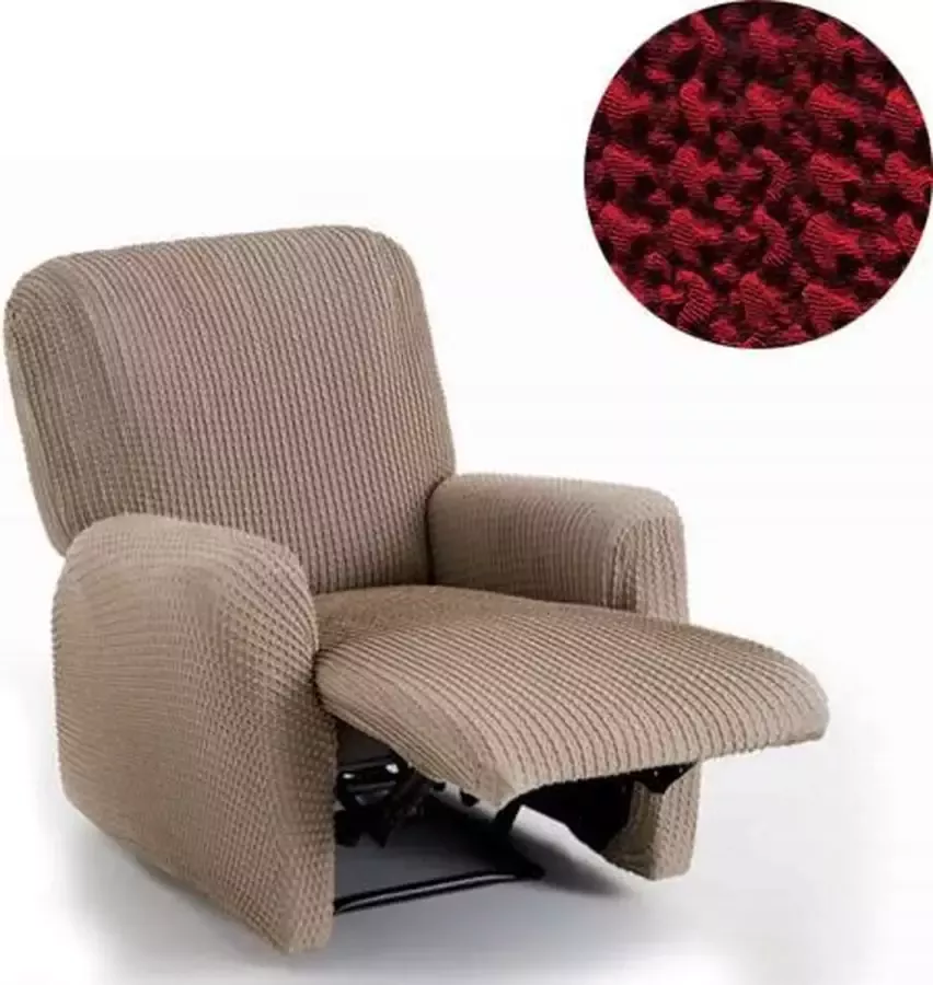 Belmarti Milos Stoelhoes voor uw relax fauteuil 60cm tot 85cm breed Rood