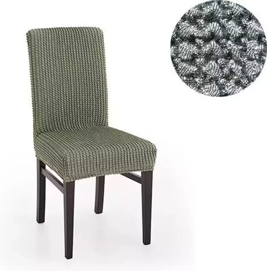 Belmarti Stoelhoes Milos Donkergrijs Stoelhoezen voor eetkamerstoelen met hoge rugleuning Extreme Stretch stoelhoezen Antistatisch: geen geknetter Ademend Katoen: geen zweten