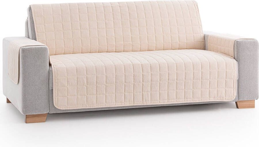 Belmarti Pure Bankbeschermer Beige 130cm breed Past moeiteloos in elke interieurstijl van hoogwaardig katoen