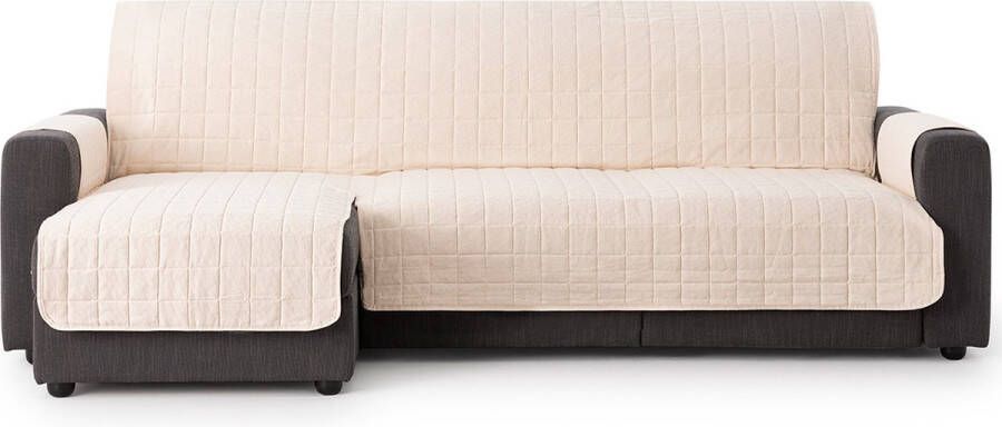 Belmarti Pure Bankbeschermer Beige Chaise Longue Links 220cm breed