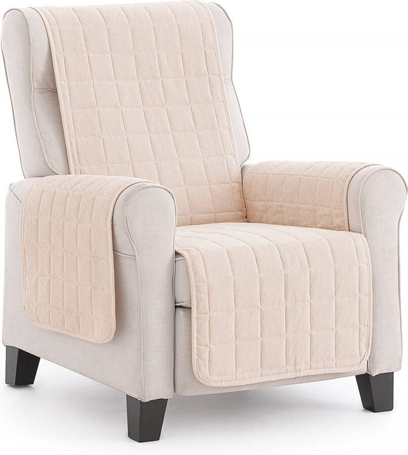 Belmarti Fauteuilbeschermer Pure 55cm breed Beige Stijlvolle Fauteuil Beschermer Premium kwaliteit