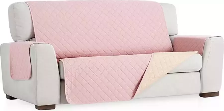 Belmarti Sweet Duo quilt Bankbeschermer 160cm breed Roze Twee kanten te gebruiken OekoTex keurmerk