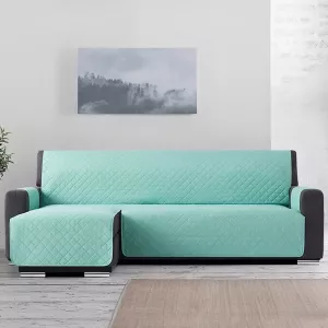 Belmarti Sweet Duo quilt Chaise Longue links Bankbeschermer 200cm breed Jade OekoTex keurmerk