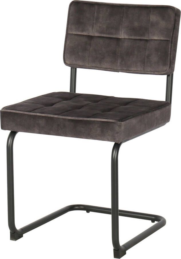 BeMade Furniture Eetkamerstoel Velvet Jack antraciet
