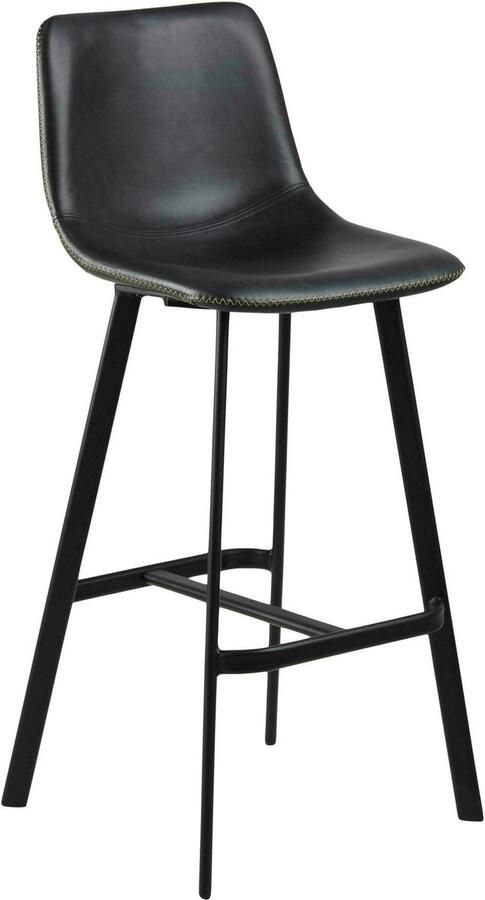 Bendt Barkruk 'Mai' PU kleur Zwart (zithoogte 76.5cm)