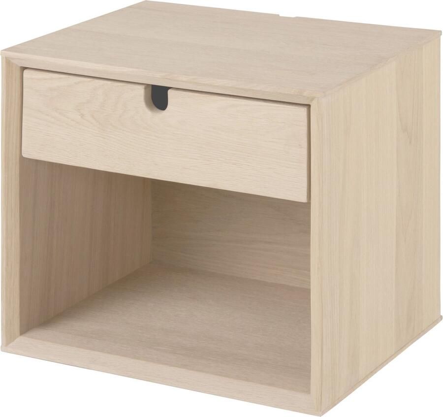 Leen Bakker Nachtkastje Edsta 1 lade bruin 33x32x37 cm - Foto 2