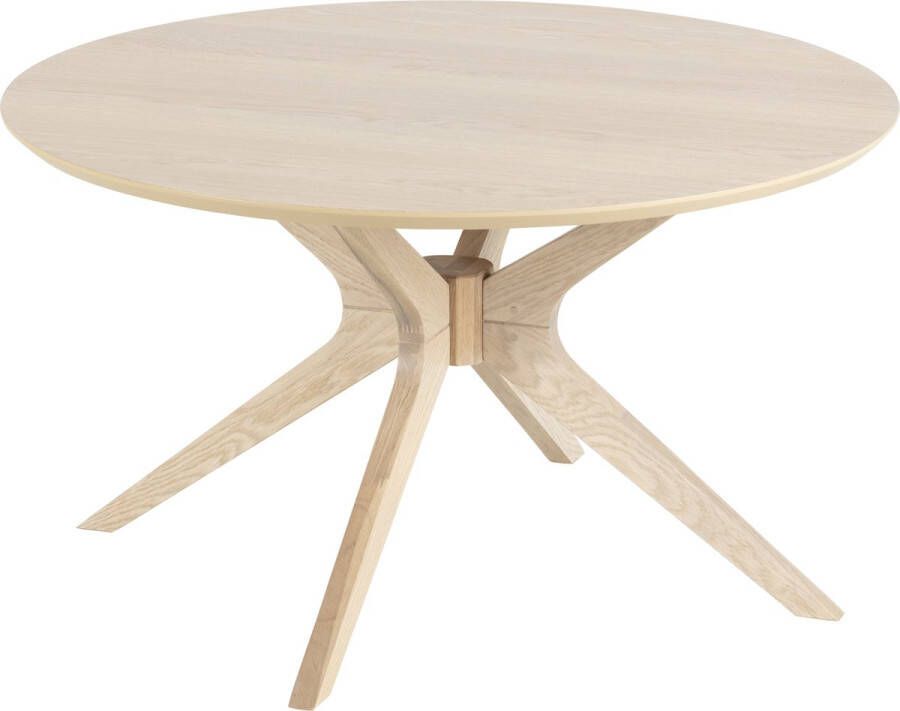 Giga Living Salontafel Janine Rond MDF Lichtbruin Ø80cm - Foto 2