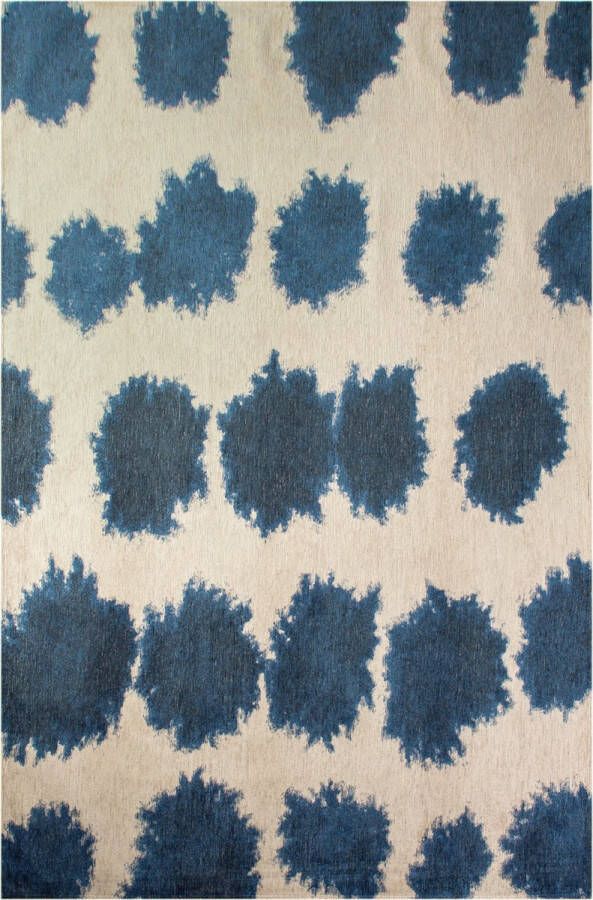 Beneffito Paintball blauw structuurpatroon hedendaags abstract vloerkleed Tapijt 170 x 240 cm - Foto 3