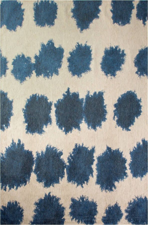 Beneffito Paintball blauw structuurpatroon hedendaags abstract vloerkleed Tapijt 240 x 340 cm - Foto 2