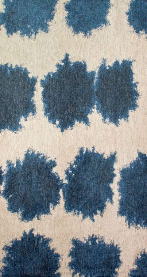 Beneffito Paintball blauw structuurpatroon hedendaags abstract vloerkleed Tapijt 80 x 150 cm