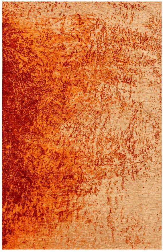 Beneffito Vloerkleed Reflect met verbrand oranje en ivoor antiek effect 140 x 200 cm