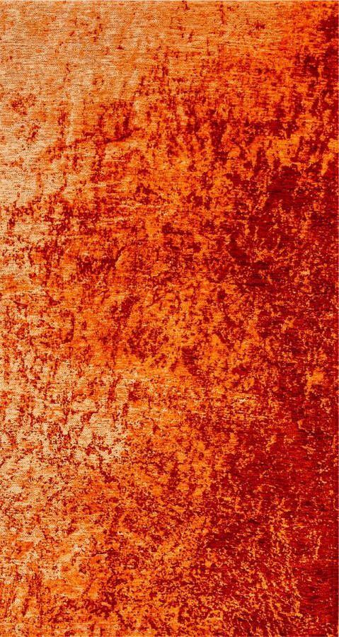 Beneffito Vloerkleed Reflect met verbrand oranje en ivoor antiek effect 80 x 150 cm