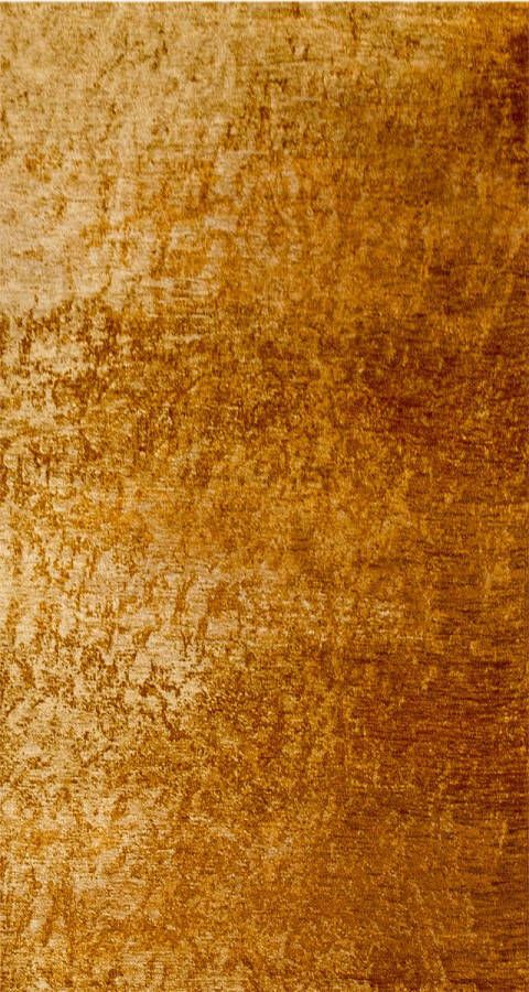 Beneffito Vloerkleed Reflect met verbrand geel en ivoor antiek effect 80 x 150 cm