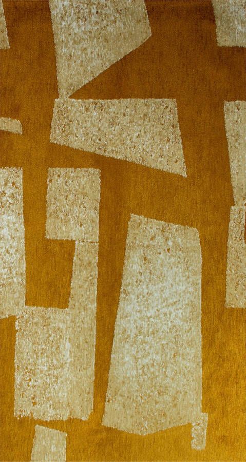 Beneffito Skip modern design vloerkleed met geel en beige geometrisch patroon Tapijt 80 x 150 cm - Foto 2