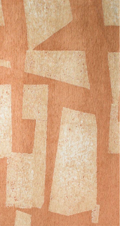 Beneffito Skip modern design vloerkleed met roze en beige geometrisch patroon Tapijt 80 x 150 cm - Foto 2