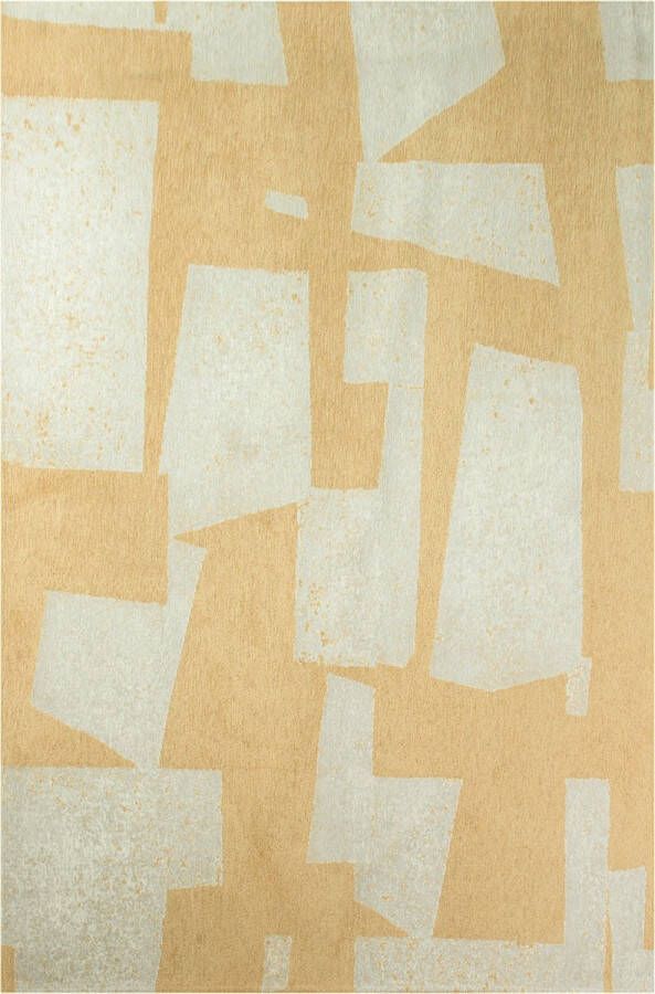 Beneffito Skip modern design vloerkleed met geel en beige geometrisch patroon Tapijt 140 x 200 cm - Foto 2