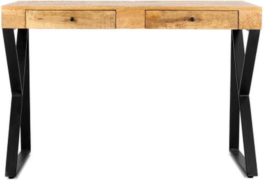 Benoa Bureau Abstract mangohout 120 cm Naturel - Foto 2