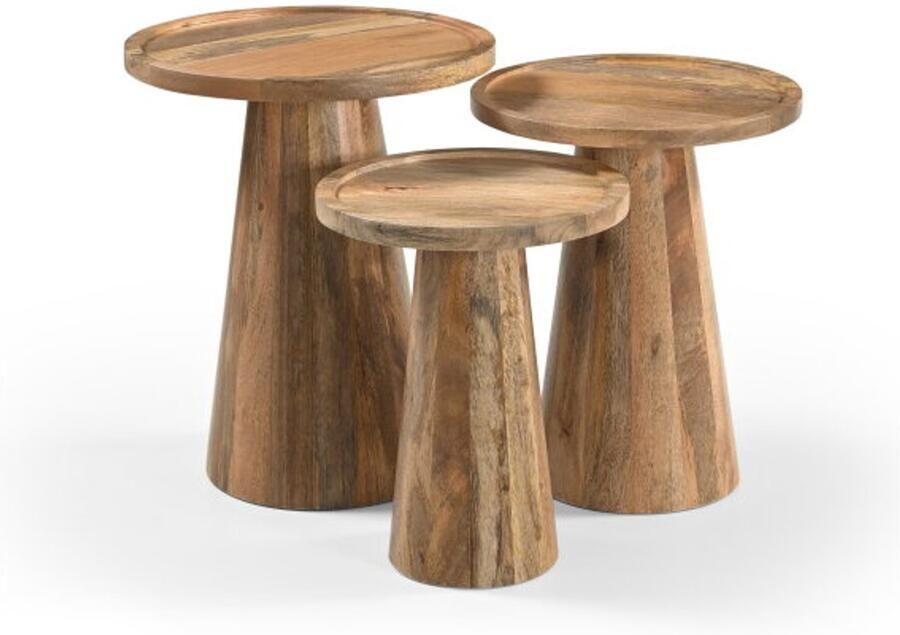 Benoa Bijzettafel Conische Voet set van 3