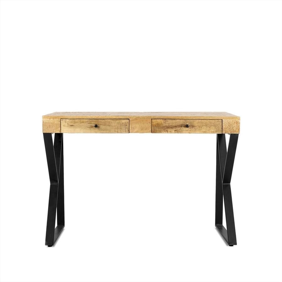 Benoa Bureau Abstract mangohout 120 cm Naturel