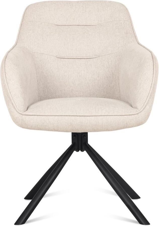 Benoa Eetkamerstoel Felix Beige (set van 2) - Foto 2