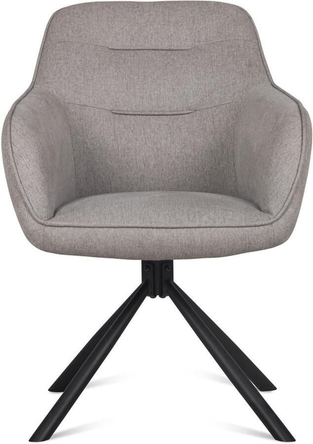 Benoa Eetkamerstoel Felix Light grey (set van 2)