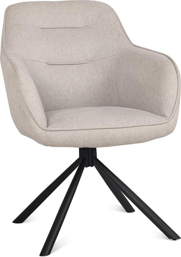 Benoa Eetkamerstoel Felix Taupe (set van 2) - Foto 2