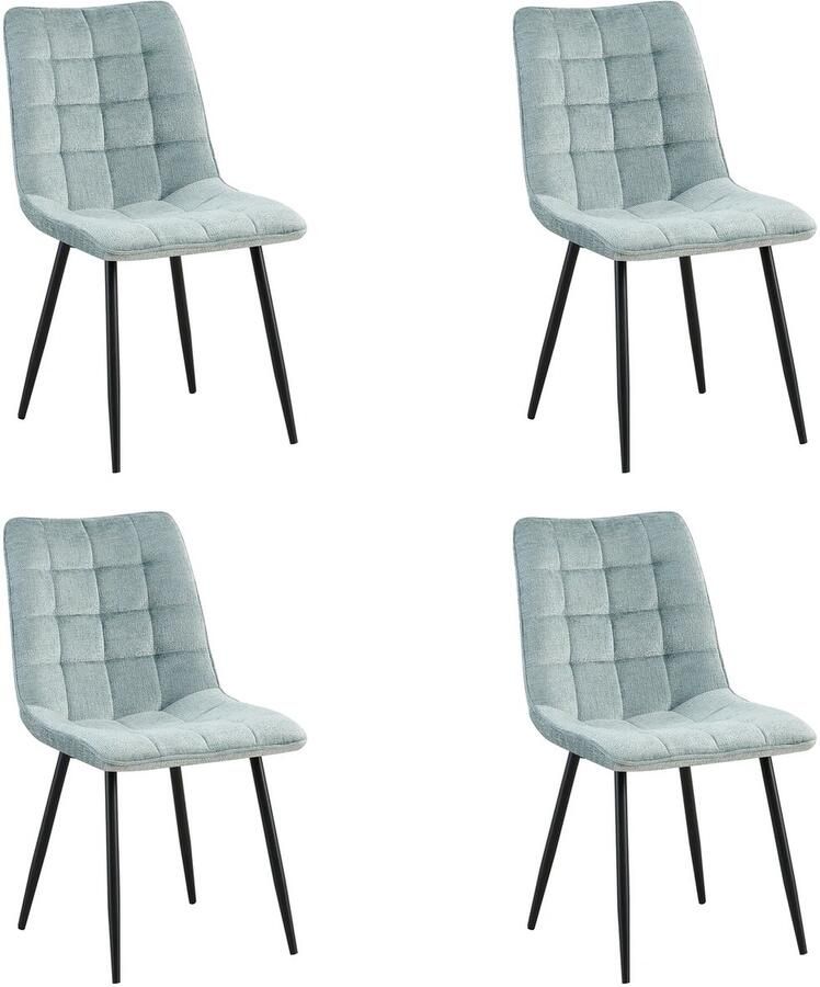 Benoa Eetkamerstoel Lucille Perfect Harmony Lichtblauw eetkamerstoelen set van 4 - Foto 2