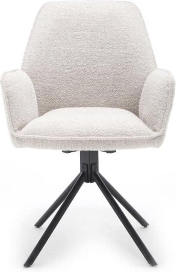 Benoa Eetkamerstoel Noah Boucle Beige eetkamerstoelen Prijs per stoel Verpakt set van 2