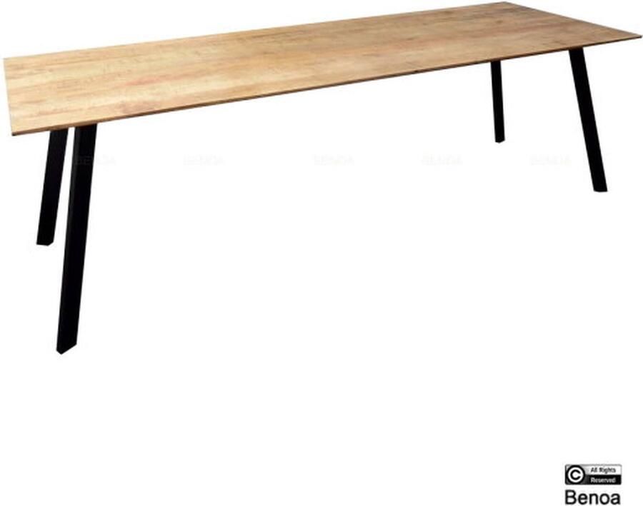 Benoa Eettafel Berlin mangohout 200 cm Naturel