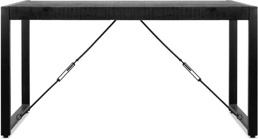 Benoa Eettafel Britt mangohout 140 x 80 cm Zwart - Foto 3