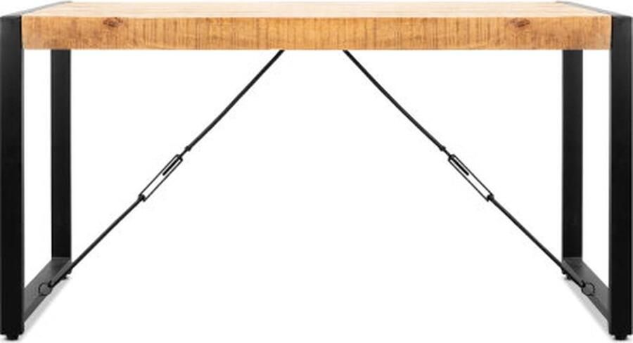 Benoa Eettafel Britt mangohout 160x90 cm Naturel - Foto 2