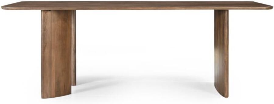 Benoa Eettafel Jade rechthoekig 220x100 cm – Mangohout Walnoot – Japandi eetkamertafel
