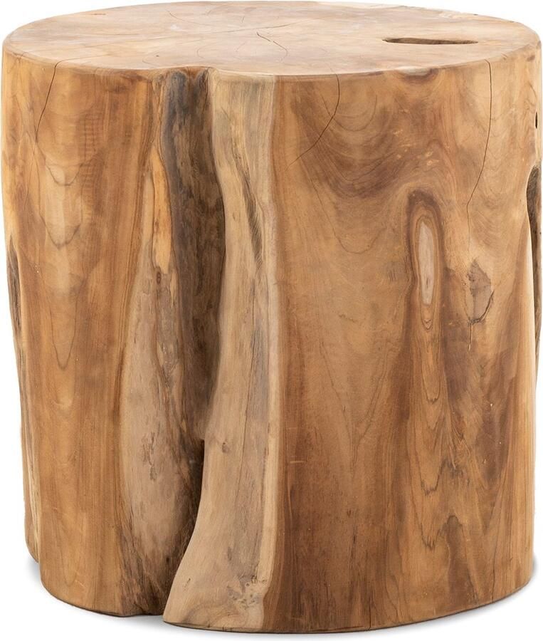 Benoa Homelounge Kruk Teak hout Stool Dia 40 x 42 cm (H)