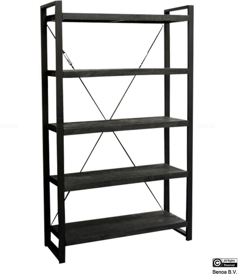 Benoa HorstDeco Room divider -Boekenkast Zwart 160 cm breed